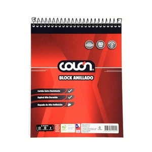 Pack X 4 Block Escolar Con Espiral 7Mm – Colón