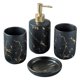 thumbnail image 4 of Accesorios De Ba?o Set Dispensador De Loción CERáMICA Dispensador De Jabón Negro 4Pcs, 4 of 5