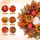 thumbnail image 2 of Corona otoñal Vsonker de 24 pulgadas con girasoles y calabazas, 2 of 3