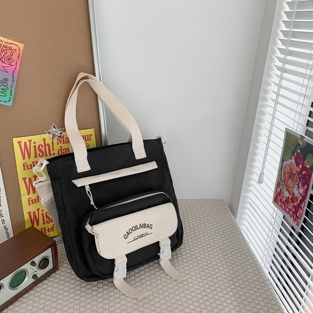 Get Ready for School with Our New Student Large Capacity Light School Bag - Simple Design with Wide Shoulder Strap