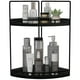 thumbnail image 1 of Organizador de mostrador de baño Dorhors, 2 niveles, madera negra, 1 of 3