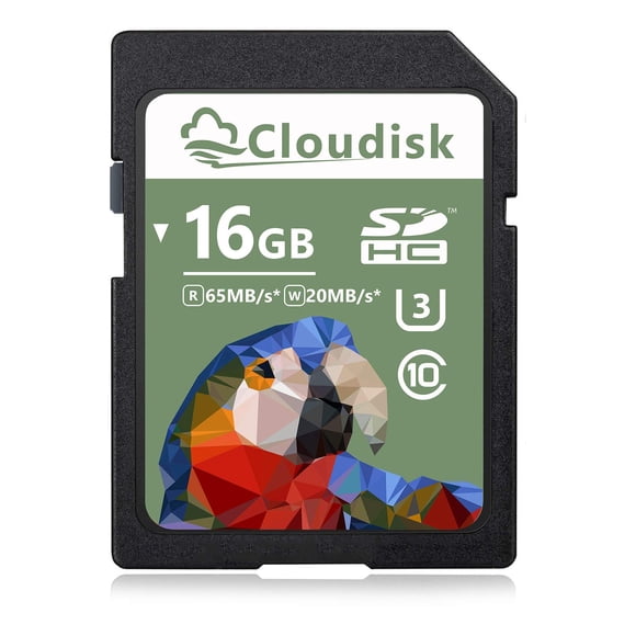 Tarjeta SD Cloudisk Tarjeta de memoria SDHC UHS-I U3 clase 10 de 16 GB