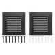 thumbnail image 1 of Uxcell 6"x6" Ventilación de Aluminio para Ático, Salida de Pared Exterior Ventilación Cuadrada de Sofito Rejilla de Aire HVAC con Pantalla Incorporada, 1 of 6