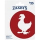 thumbnail image 1 of Tarjeta de Regalo Física de Zaxby's $25, 1 of 1