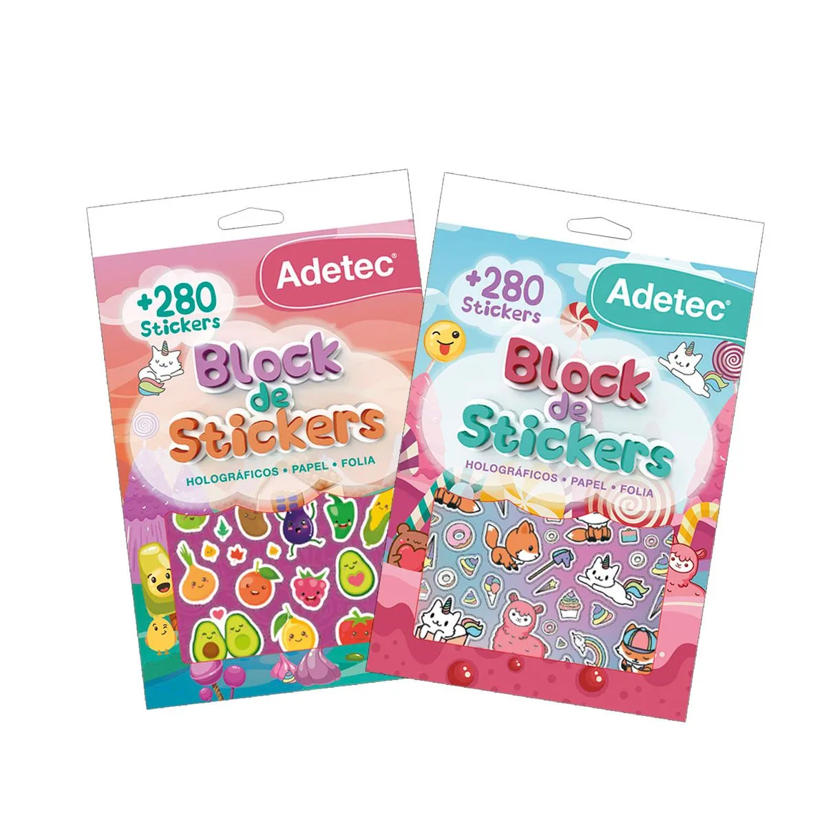 Block De Stickers Figuras Infantiles Kawaii Adetec