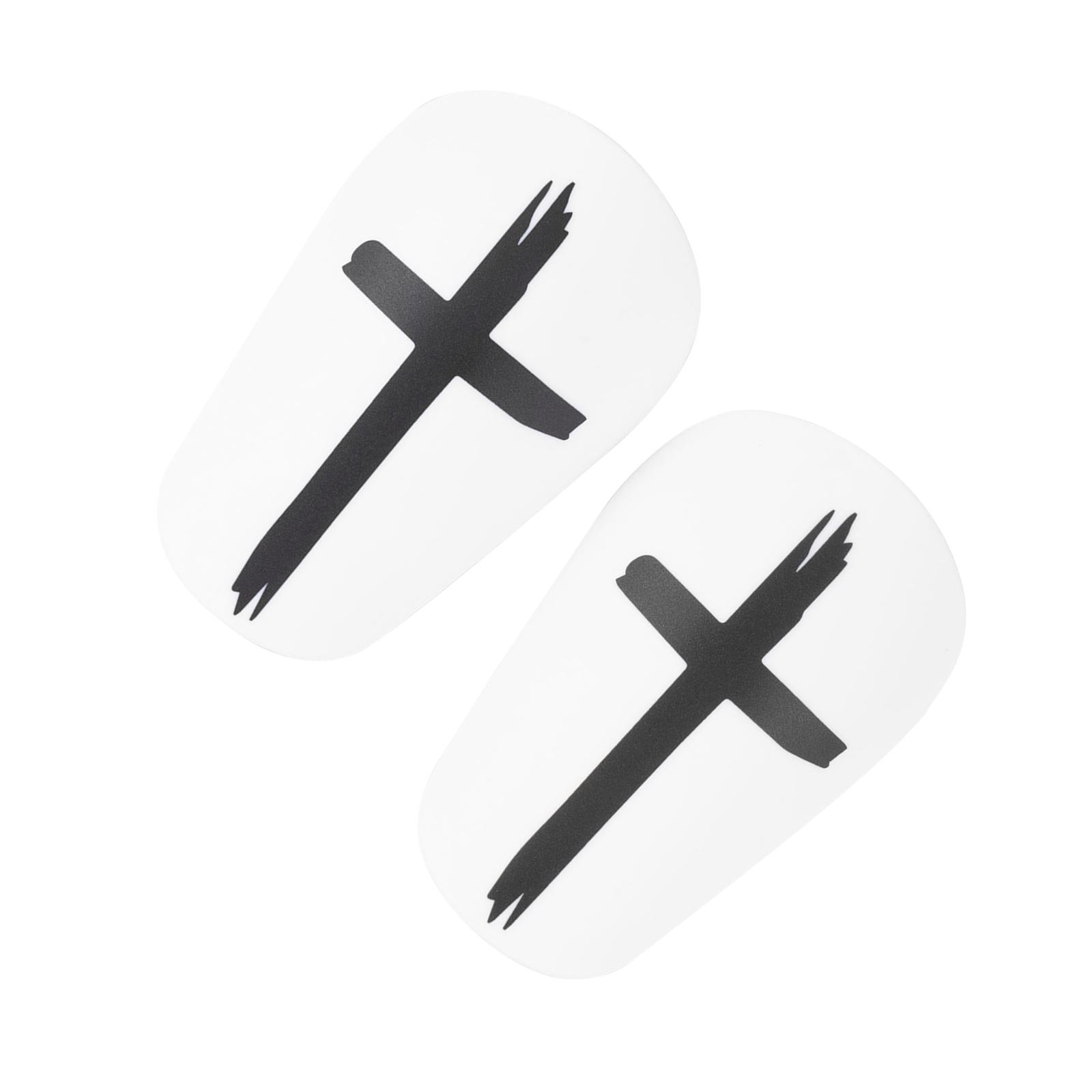 Ioensy - 2 Piezas De Espinilleras De Fútbol, Equipo Protector De Pantorrilla, Protección Para Espinillas Para Adultos Y Niños, Color Blanco, 8X5Cm