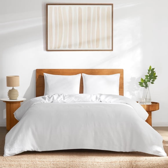 Juego de ropa de cama de lino DAPU Queen 3 piezas 170 GSM