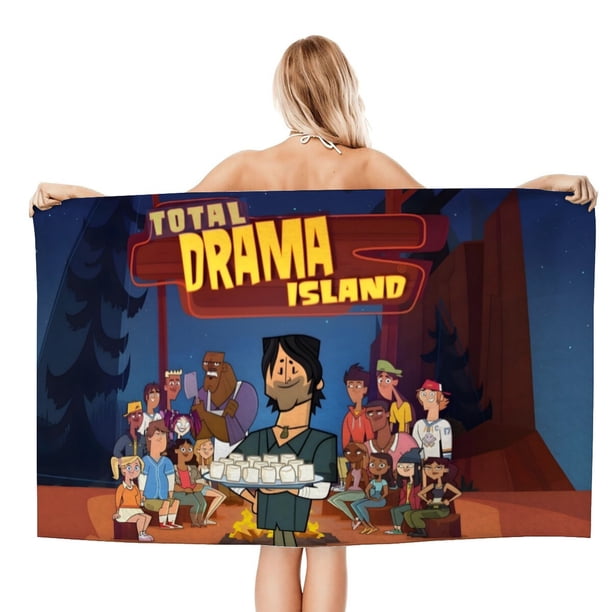 Isla del Drama Toalla de playa de secado rápido con diseño temático, regalo para mujeres y niñas, ideal para cumpleaños, fans, amantes de la música, uso en la playa o al aire libre, 78 × 150 cm