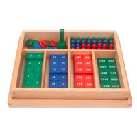 Magideal - Juego De Sellos Montessori Material Didáctico Clásico, Herramienta Preescolar Para Niños, Juguetes De Matemáticas, Herramienta De Aprendizaje Temprano