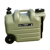 Magideal - Contenedor De Agua Portátil De 28 L Con Grifo, Jarra De Agua, Tanque De Agua, Contenedor De Almacenamiento De Agua Multifunción Para Acampar Al Aire L Verde