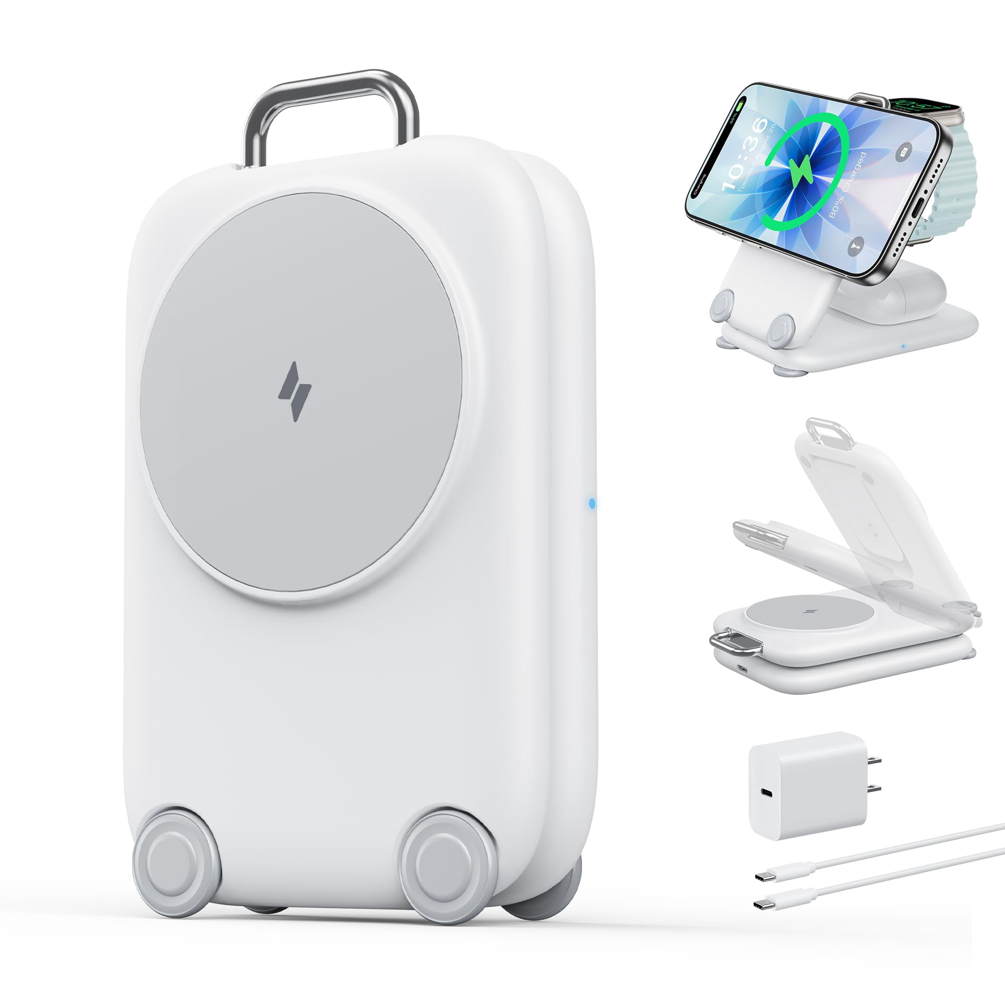 Mukiya - Estación De Carga Inalámbrica Paktvault 2025 Para Apple