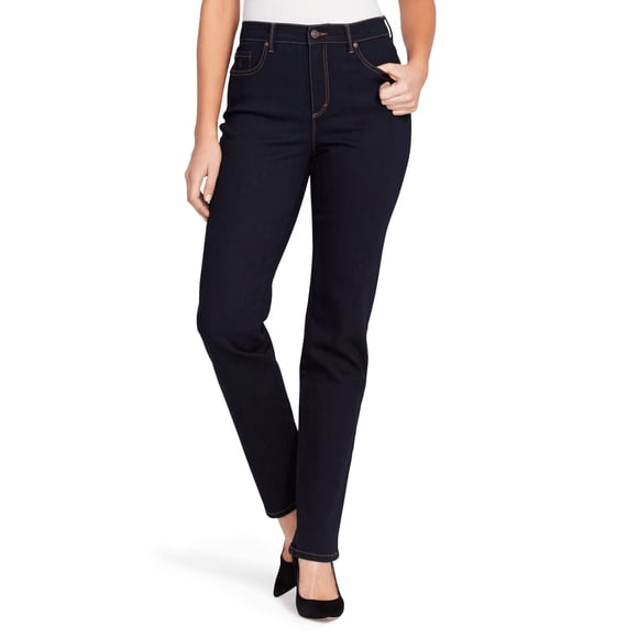 Jeans Gloria Vanderbilt Amanda Clásicos de Cintura Alta Negro 4R