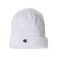 thumbnail image 1 of Gorro beanie Champion canelado con puño blanco y logo, 1 of 3