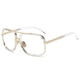 thumbnail image 1 of Gafas de sol de moda europeas y americanas con el mismo estilo, montura de metal, doble haz, personalidad, montura grande, gafas de sol vintage, 1 of 5