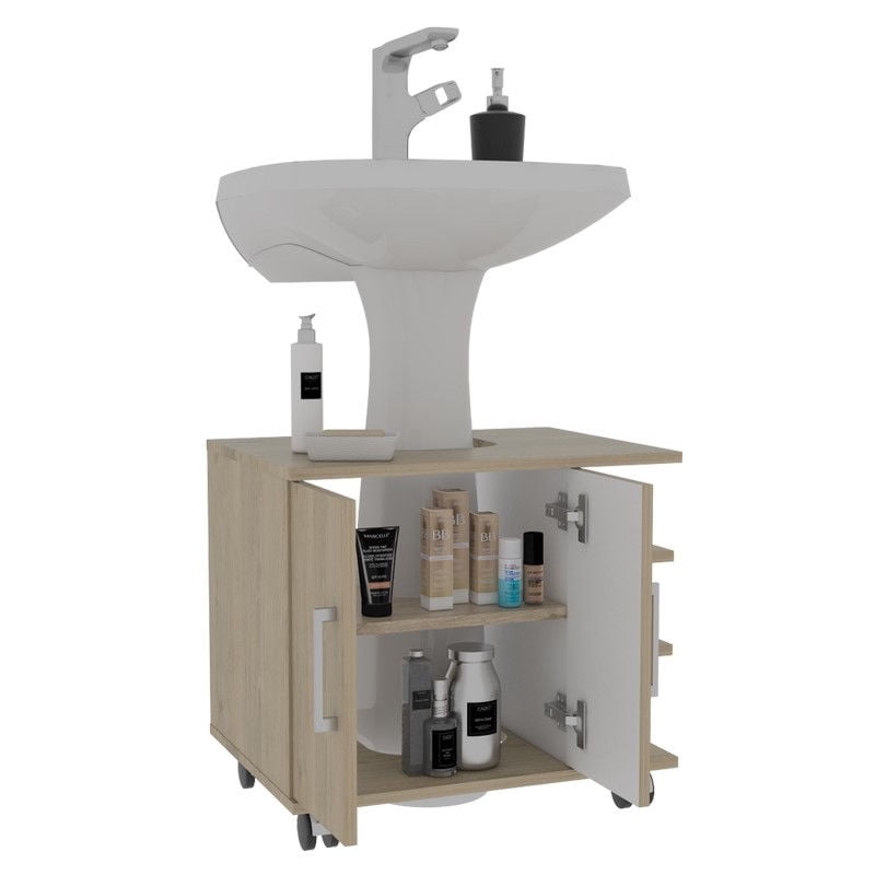 Tuhome - Optimizador Orb4280 Lavamanos Bath 300 Rovere - Blanco