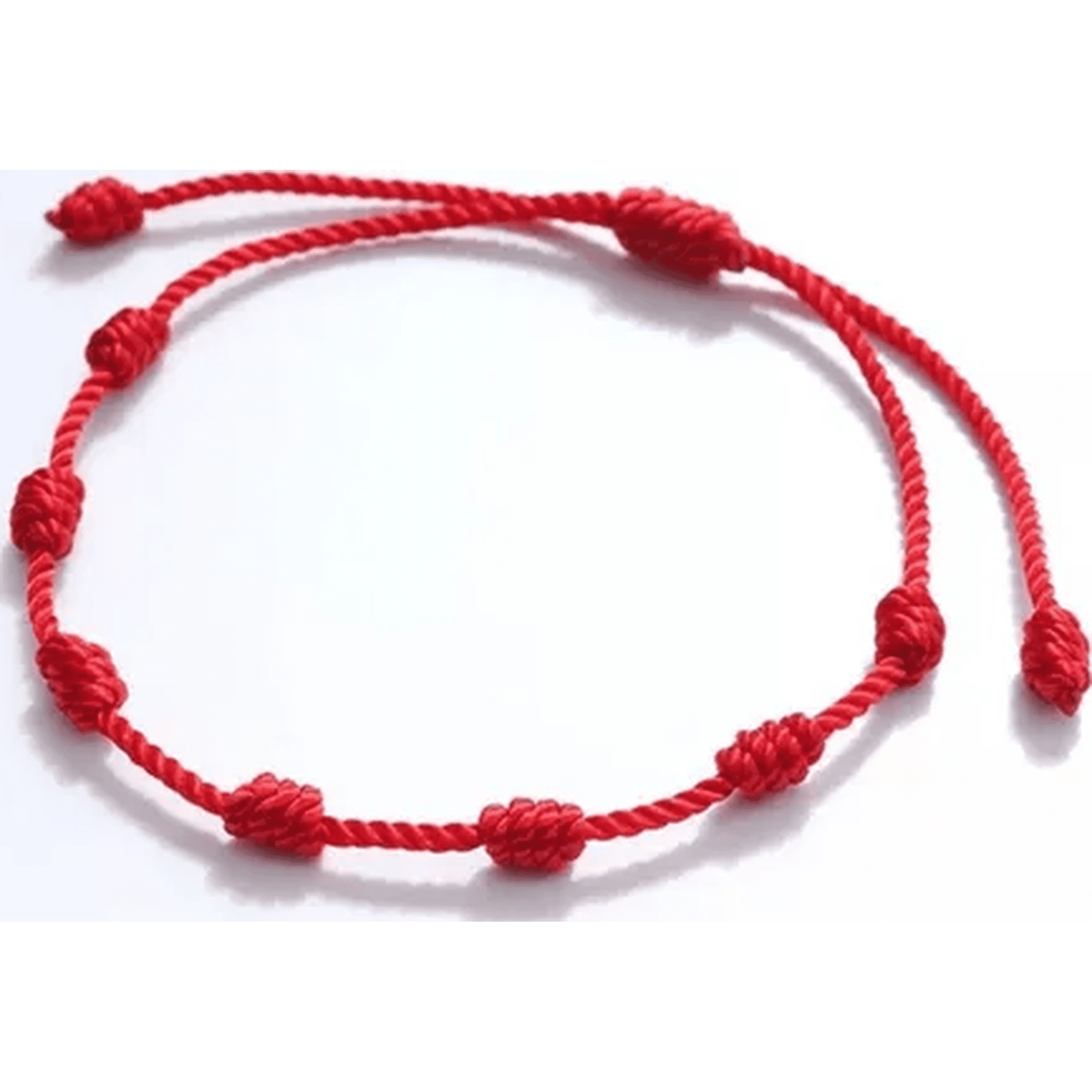 Genérico - Pulsera Hilo Rojo 7 Nudos Protección