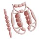 thumbnail image 5 of 2 Rodillos Masajeadores Musculares De Mano Para Brazos, Pantorrillas Y Cuello, Color Rosa, 5 of 5