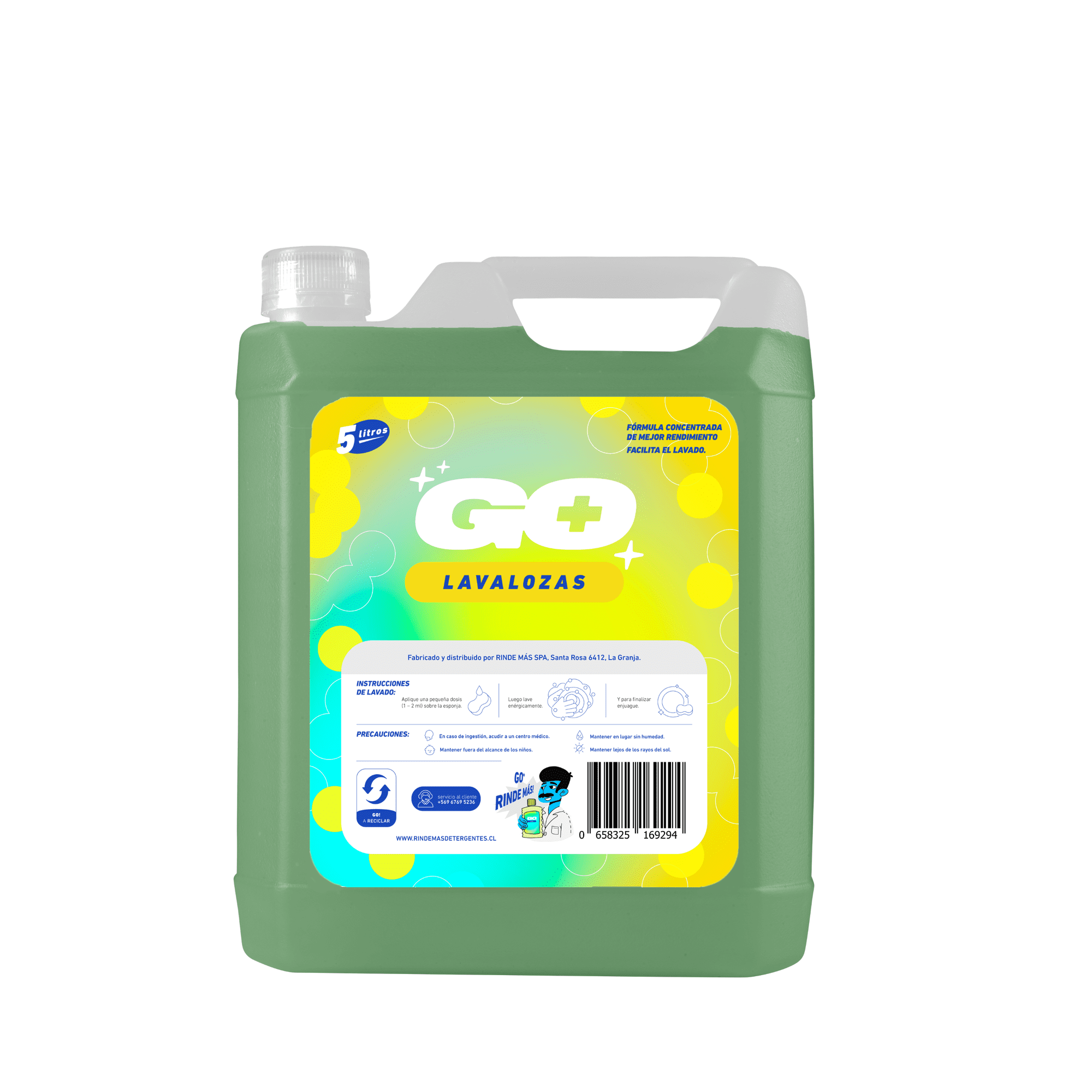 Lavalozas Anti Grasa GO+ 5 LT