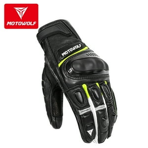 Guantes De Cuero Para Motociclismo Motowolf 0306 - Talla 2Xl