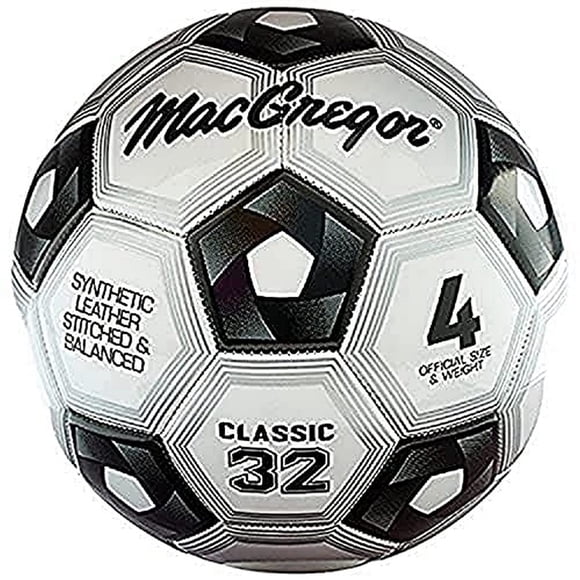 Funda sintética cosida para balón de fútbol MacGregor Classic, talla 4