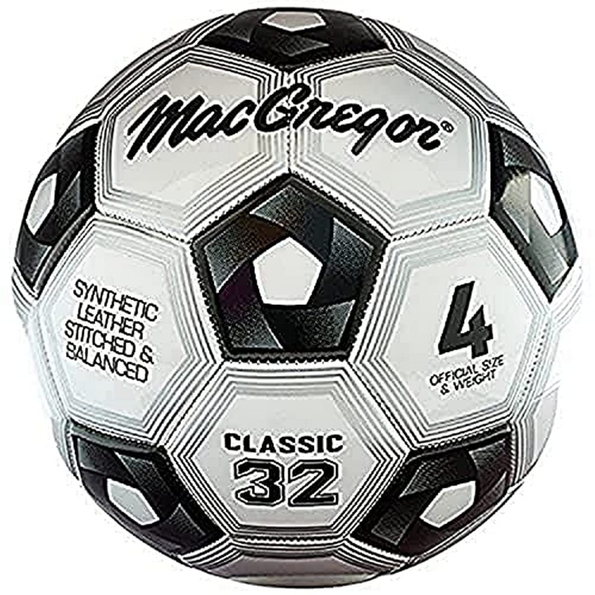 Funda Sintética Cosida Para Balón De Fútbol Macgregor Classic, Talla 4