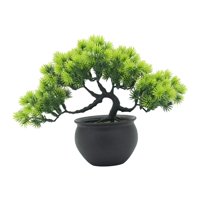 Magideal - Bonsái Artificial, Planta En Maceta Artificial Con Maceta, Planta De Casa, Plantas De Imitación Para Mesa De Dormitorio, Decoración Del Hogar De Verde