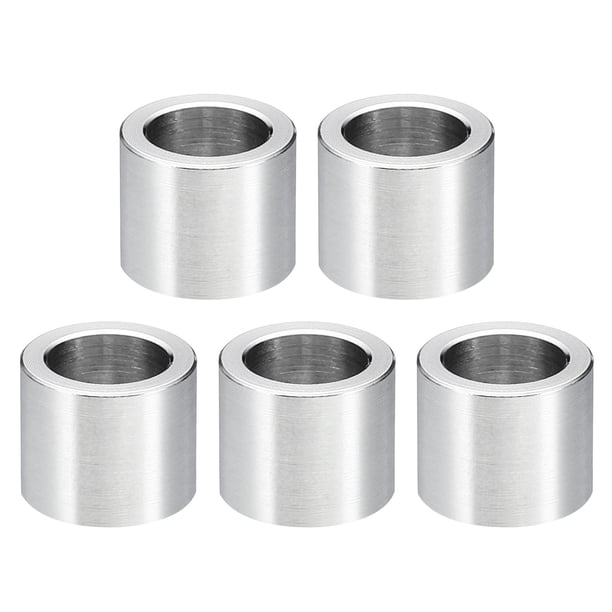 Separadores de acero inoxidable M8, 5 piezas de espaciador de metal de acero inoxidable 8.2mm ID x 12mm OD x 10mm L para tornillo de 5/16" o M8