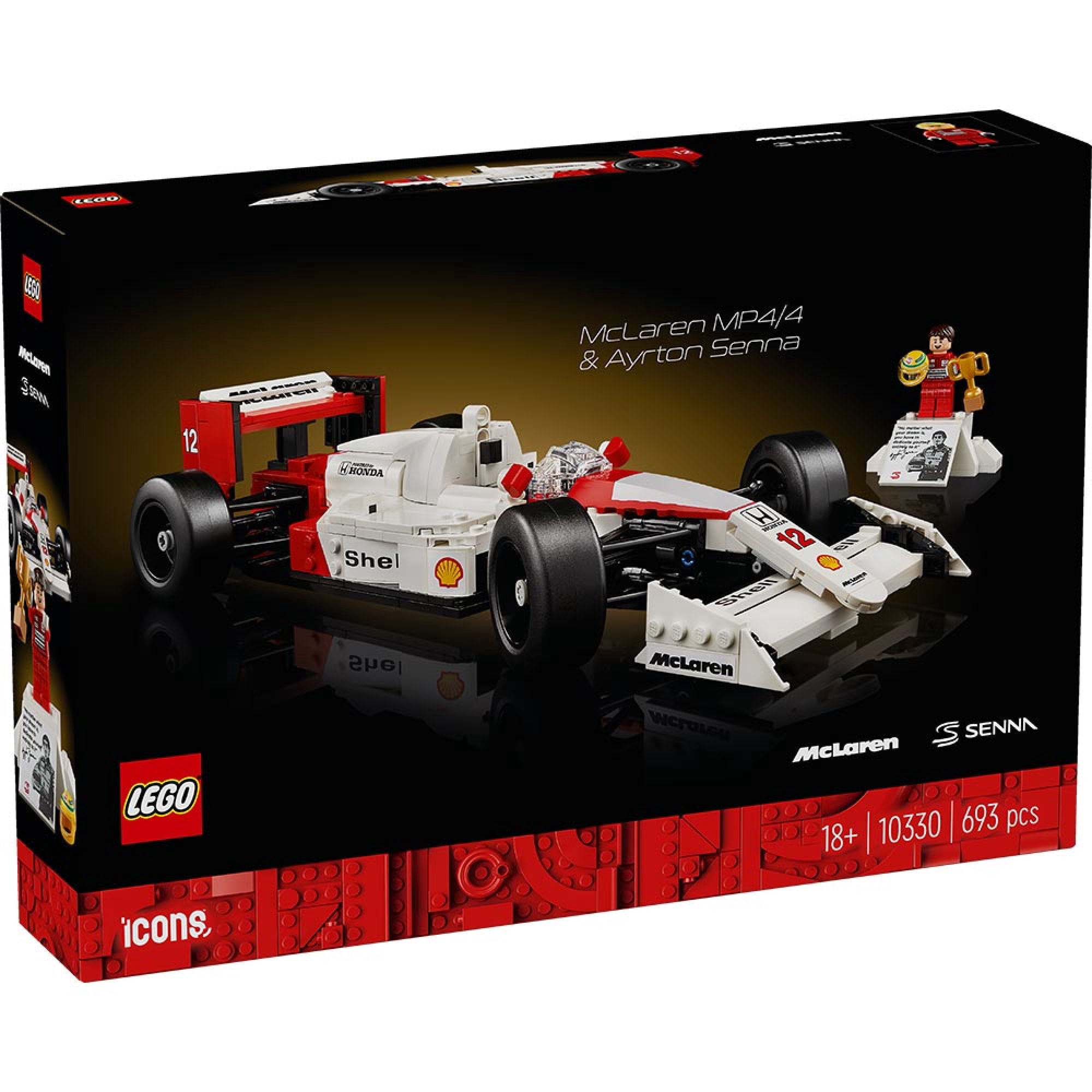 Lego 10330 Mclaren Mp4/4 Y Ayrton Senna