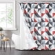 thumbnail image 2 of Cortina de Baño Mainstays 14 Piezas Geométrica Rojo y Negro 72x72, 2 of 3