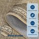 thumbnail image 2 of Alfombra para correr GarveeHome, festoneada, lavable, de yute tostado liso, 2 x 6, 2 of 4