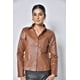 thumbnail image 3 of Chaqueta Cuero Sharo Mujer Cierre Cruzado, 3 of 8