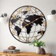 thumbnail image 1 of RELOJ KEQAM 61 cm Mapa del Mundo Metal Minimalista Silencioso, 1 of 6