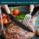 thumbnail image 2 of Juego de cuchillos para carne Home Hero de acero inoxidable con alto contenido de carbono, 12 piezas, 2 of 7