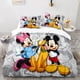 thumbnail image 1 of Cartoon BeddingSet Mickey Mouse Minnie Mouse Quilt Duvet Cover Pillowcase Donald Duck King Size Kids Sheet Decoration Bed Sheets, 1 of 5