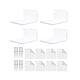 thumbnail image 3 of 4 Piezas Estantes De Pared Pequeños Estantes Flotantes Para Dormitorio Sala De Estar Blanco, 3 of 5