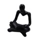 thumbnail image 3 of Estatuilla Humana De Estatua De Pensador Abstracto Coleccionable Para Estantería De Boda Negra, 3 of 5