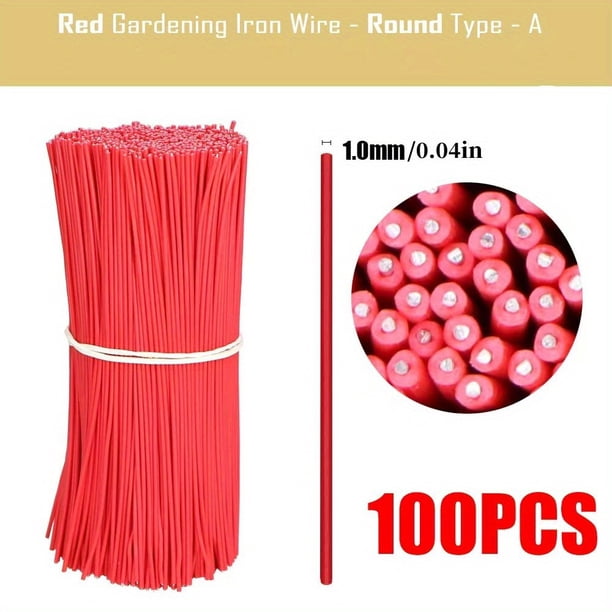 100pcs Iron Wire Tie Bandage - Perfect for Gardening, Plant Bundling and Vine Storage!