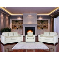 Muebles Altiro - Living Asiria 321 - Cuero Sintetico Pu Beige