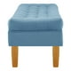 thumbnail image 3 of Banqueta Wood 2c Felpa 04 Azul Petroleo, 3 of 4
