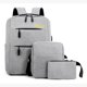 thumbnail image 1 of Kit Mochila Urbana Para Notebook Morral Estuche Pack De 3 Bolsos Mochila - GRIS., 1 of 4