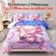 thumbnail image 1 of Cute-salam- nder beddi-ng set kawaii salamane-R Bedding Set- 3-piece super so-FT lightweight-T microfiber 1 quilt 2 one pillowcase, 1 of 5