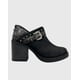 thumbnail image 4 of Botin para mujer con taco y hebilla campera Negro Danicolle, 4 of 4