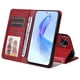 thumbnail image 3 of Funda Billetera para Honor X50i 5G con Porta Tarjetas y Soporte Ajustable Rojo, 3 of 5