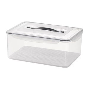 Magideal - Organizador De Refrigerador Sellado Con Asa, Caja Portátil Para Ensaladas, Refrigerios, Caja De Frutas, Contenedor De Almacenamiento De Alimentos Para 105 Litros