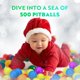 thumbnail image 4 of Pelotas de plástico Playz, 500 unidades, con 8 colores vibrantes, 4 of 8