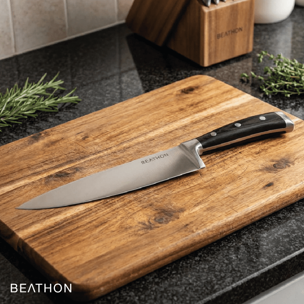 Beathon - Cuchillo Chef 8" Acero Inoxidable Corte Preciso Profesional