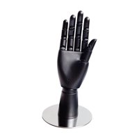 Magideal - Modelo De Mano De Maniquí Fácil De Llevar Maniquí Soporte De Exhibición De Joyería De Mano Para Dibujar Suministros De Arte Fotografía Prop Decoración , Negro