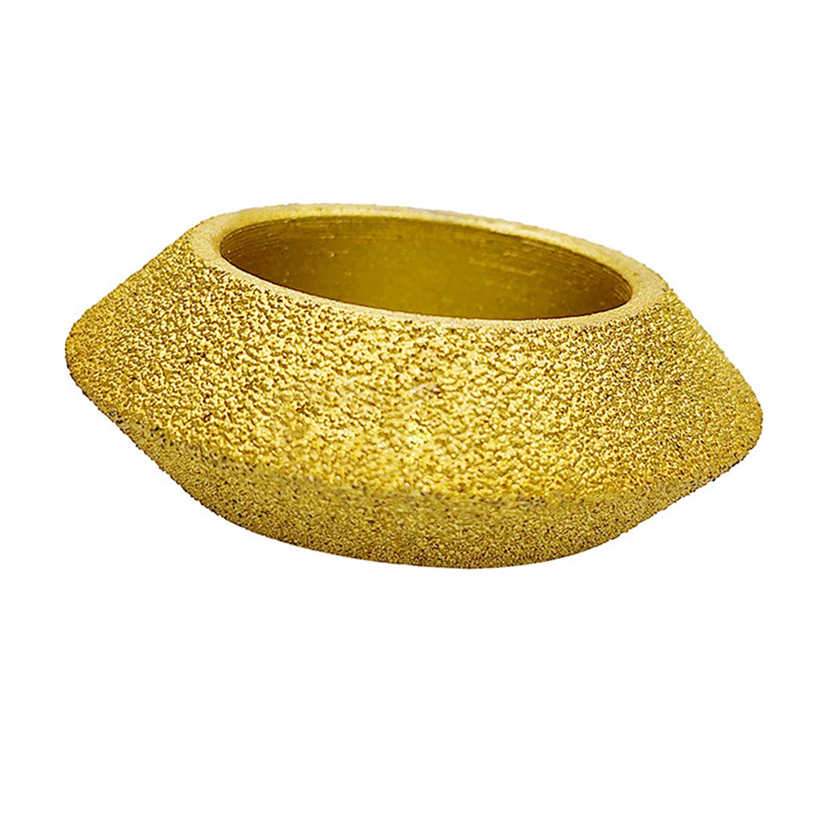 Magideal - Muela Abrasiva De Copa De Diamante, Disco De Muela Abrasiva Con Ranura En Forma De V, Disco De Lijado De Perfil De Borde Para Amoladoras Angulares De 25Mm