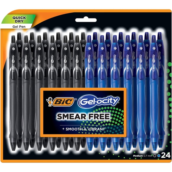 Bolígrafos De Gel Gelocity Retráctiles De Secado Rápido 0 7 Mm 24 Unidades