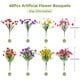 thumbnail image 2 of Flores artificiales Alupssuc, 48 paquetes de seda resistente a los rayos UV, 2 of 7